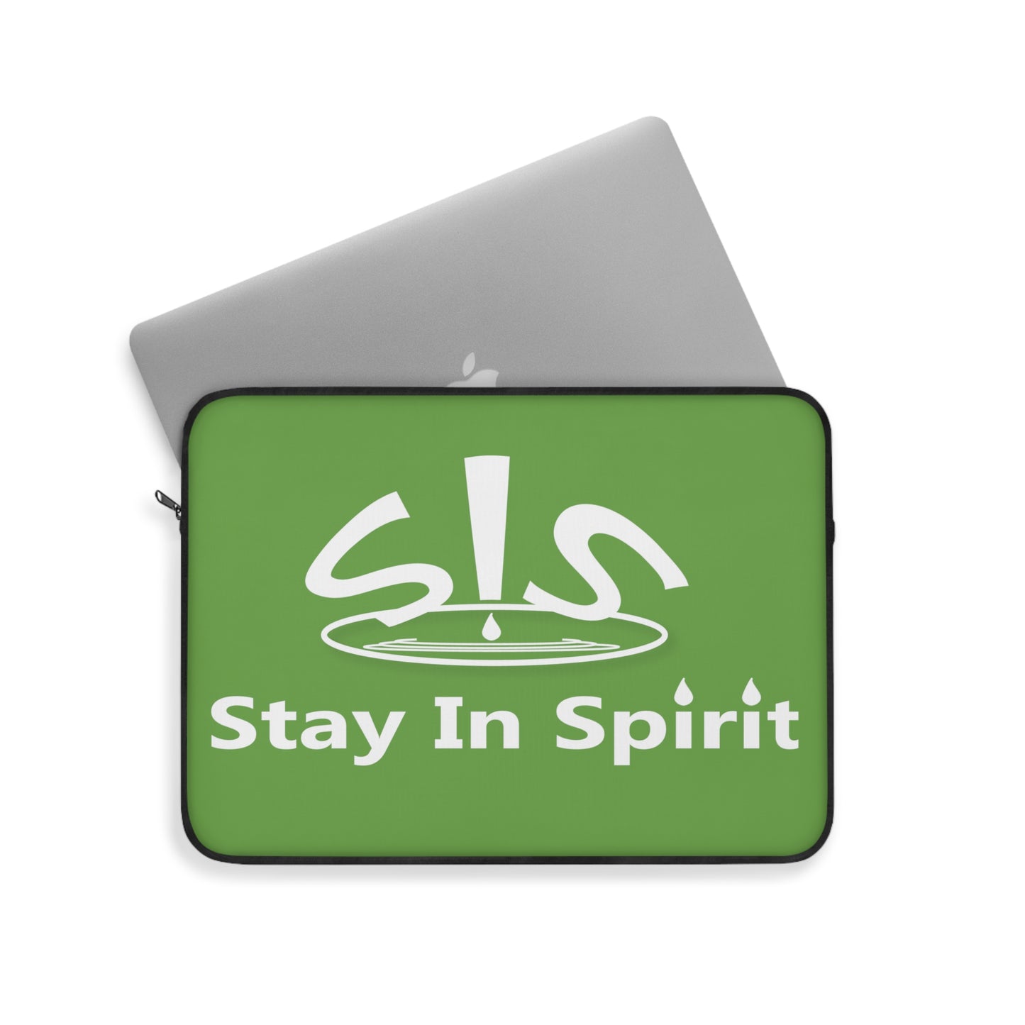 Green Stay In Spirit Laptop Sleeve