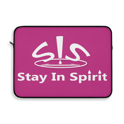Hot Pink Stay In Spirit Laptop Sleeve
