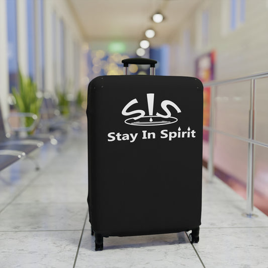 Stay In Spirit Black Luggage Cover