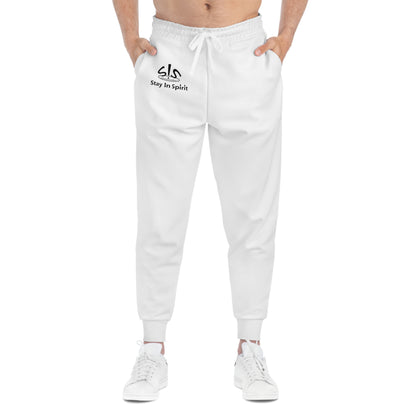 Stay In Spirit Black Logo Athletic Joggers