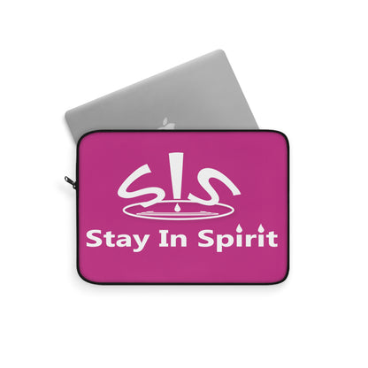 Hot Pink Stay In Spirit Laptop Sleeve