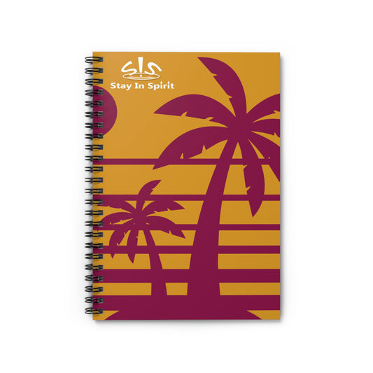 Stay In Spirit Palm Tree Spiral Notebook - Ruled Line