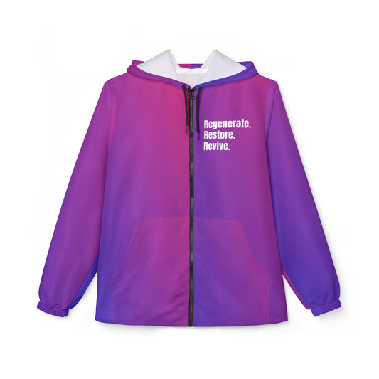 Regenerate Restore Revive Purple Blend Windbreaker Jacket