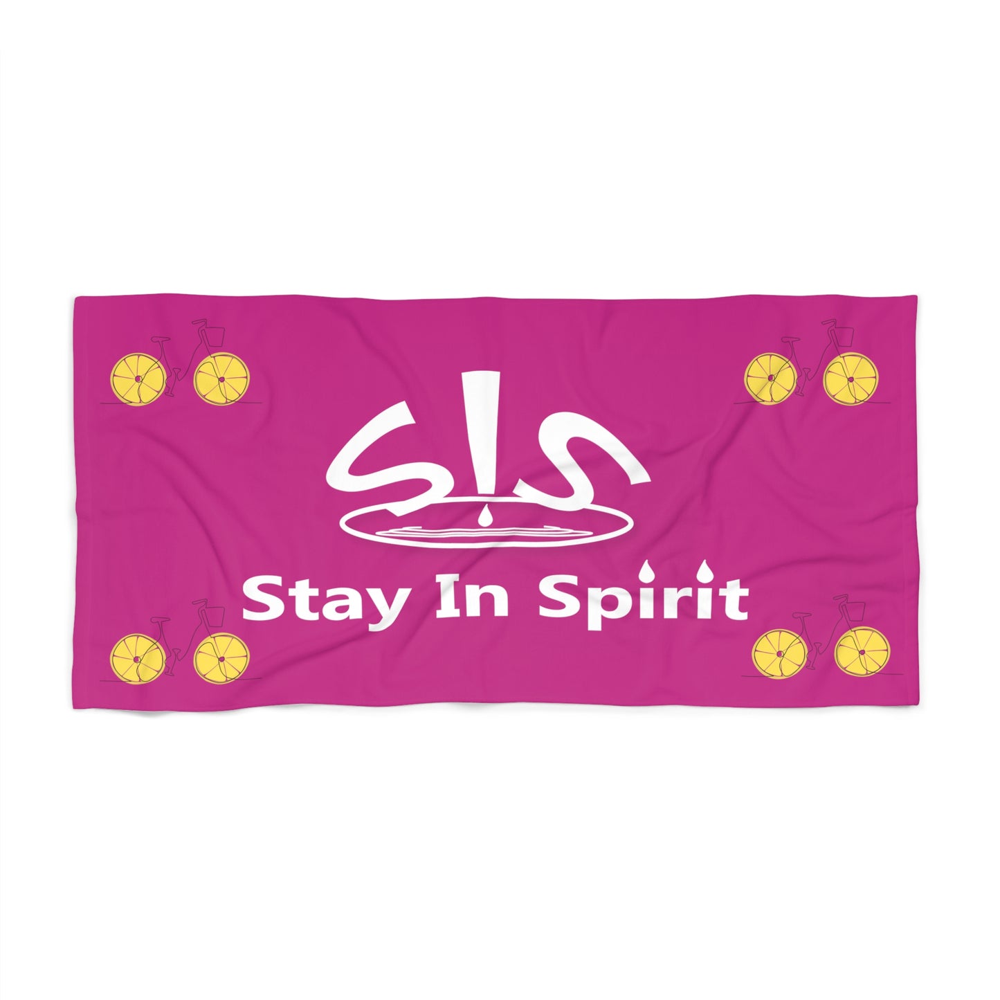 Hot Pink Stay In Spirit Beach Towel
