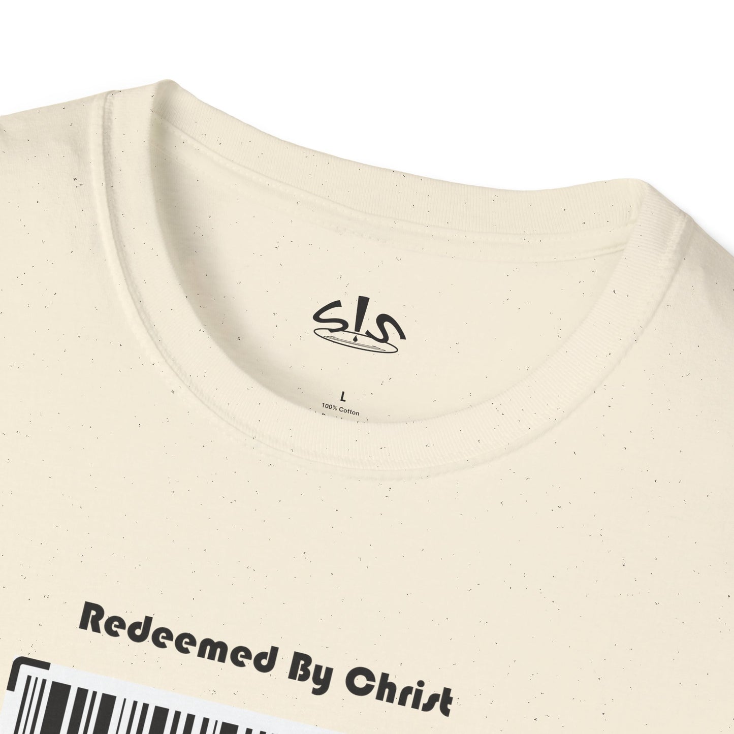 Redeemed by Christ (Black) Unisex Softstyle T-Shirt