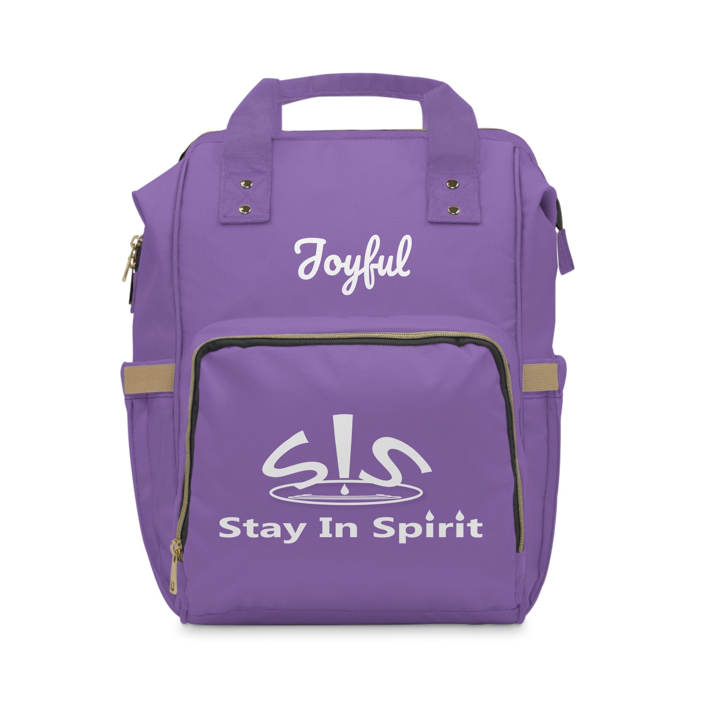 Purple Stay In Spirit Multifunctional Diaper Backpack
