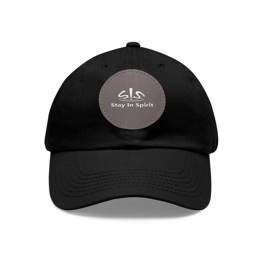 Stay In Spirit Dad Hat with Leather Round Patch