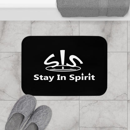 Stay In Spirit Bath Mat (Black)