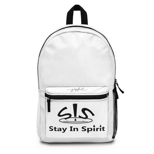 White Stay In Spirit Backpack
