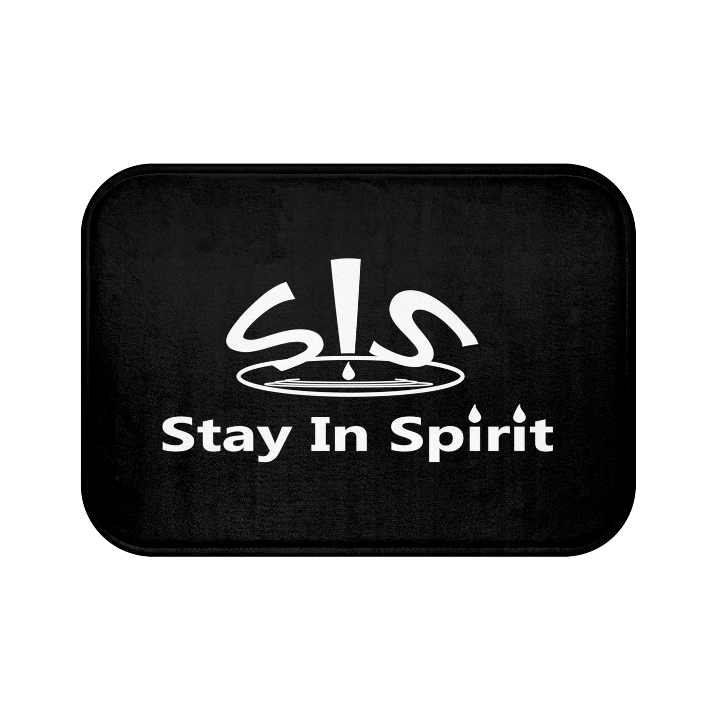 Stay In Spirit Bath Mat (Black)